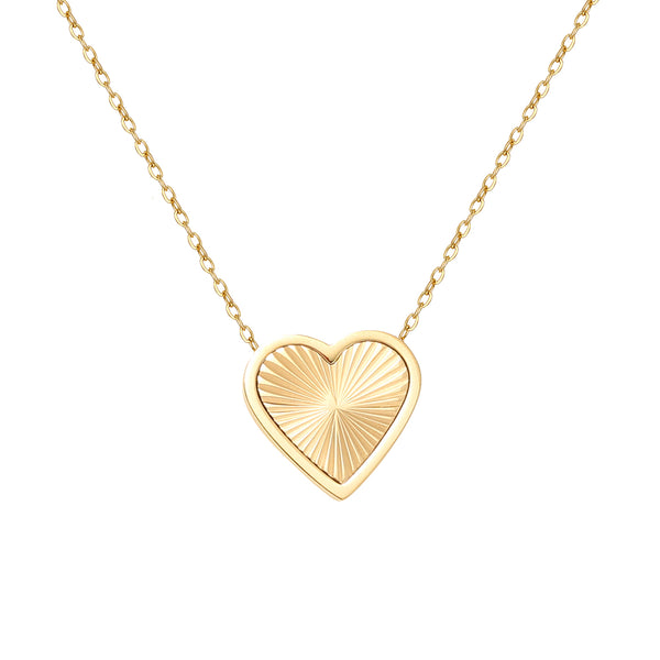 Presentski 18K Gold Plated Tiny Heart Necklace | Dainty Necklace for Women | Personalized Letter Heart Choker | Adjustable Size