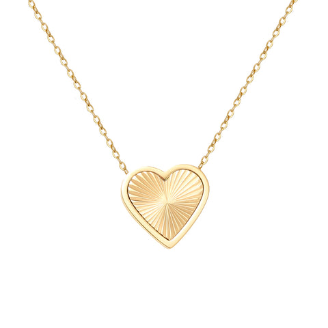 Presentski 18K Gold Plated Tiny Heart Necklace | Dainty Necklace for Women | Personalized Letter Heart Choker | Adjustable Size