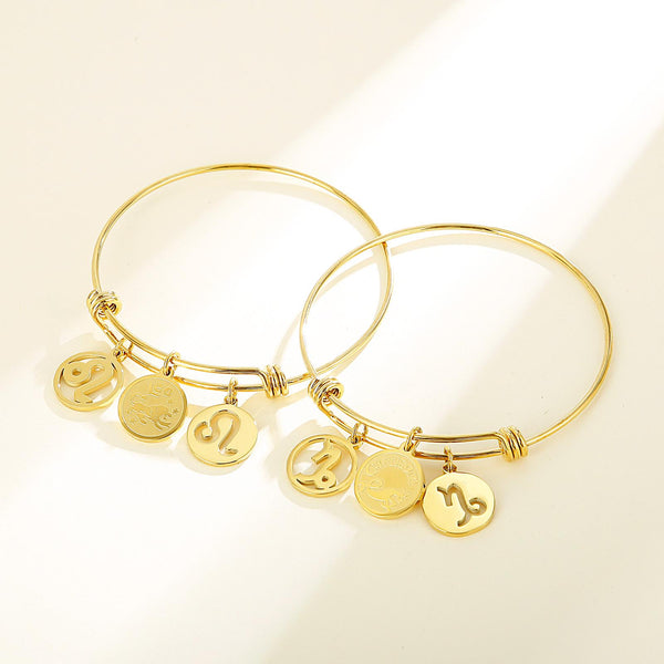 Presentski Constellation Bangles Bracelet for Girls Women