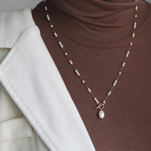 Premium sense pearl pendant necklace