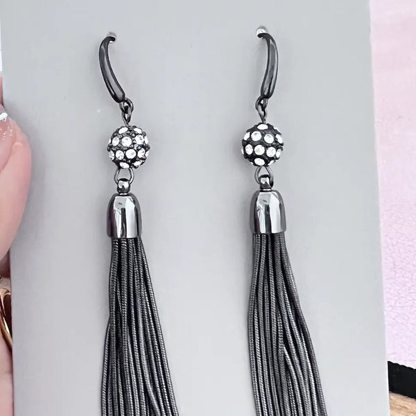 [TS011] Presentski Black Stone Fashion Jewelry Buy 5pcs Get Extra 5pcs Free with Necklaces Rings Earrings Bracelet