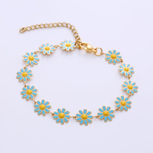 [Stainless Steel Flower Bracelet Set TKHP-FB01] Presentski Adjustable Flower Bracelet Collection