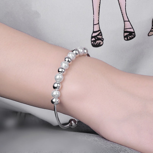 [TB028] Presentski Lucky Beads Bangle Anti-Anxiety Fidget Bangle Adjustable Size