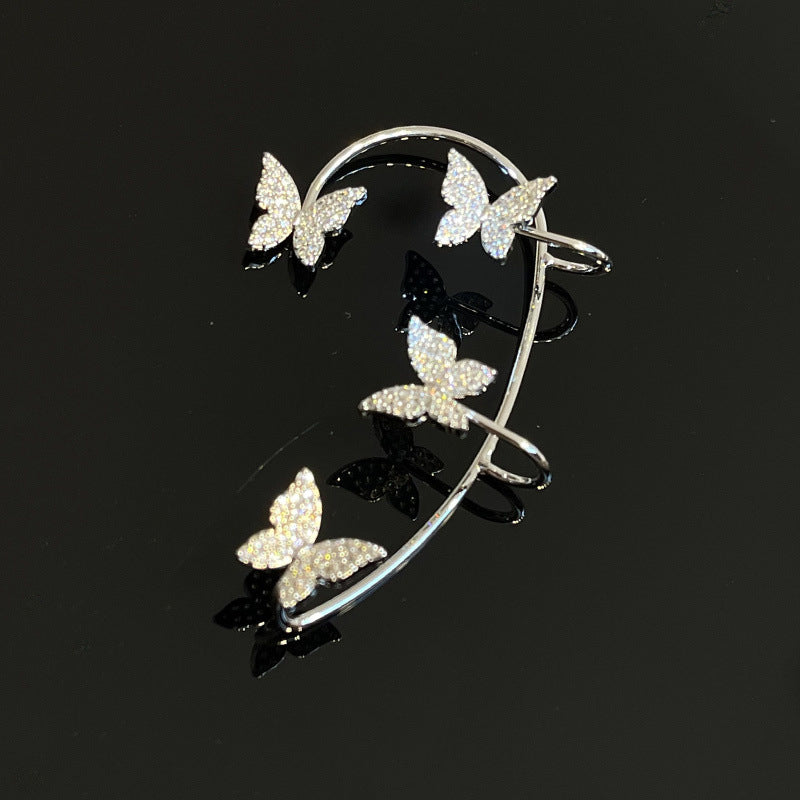 (🌹Valentine's Day) Zircon Butterfly Earrings