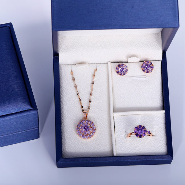 [TS008] Presentski Fashion Jewelry Set Buy 5pcs Get Extra 5pcs Free with Necklaces Rings Earrings