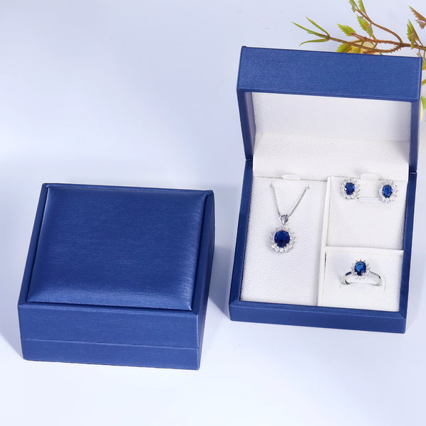 Presentski Dainty Solitaire CZ Jewelry Set with Gift Box T3S013