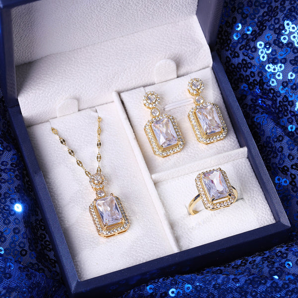 [TS010] Presentski Fashion Jewelry Set Buy 5pcs Get Extra 5pcs Free with Necklaces Rings Dangle Earrings