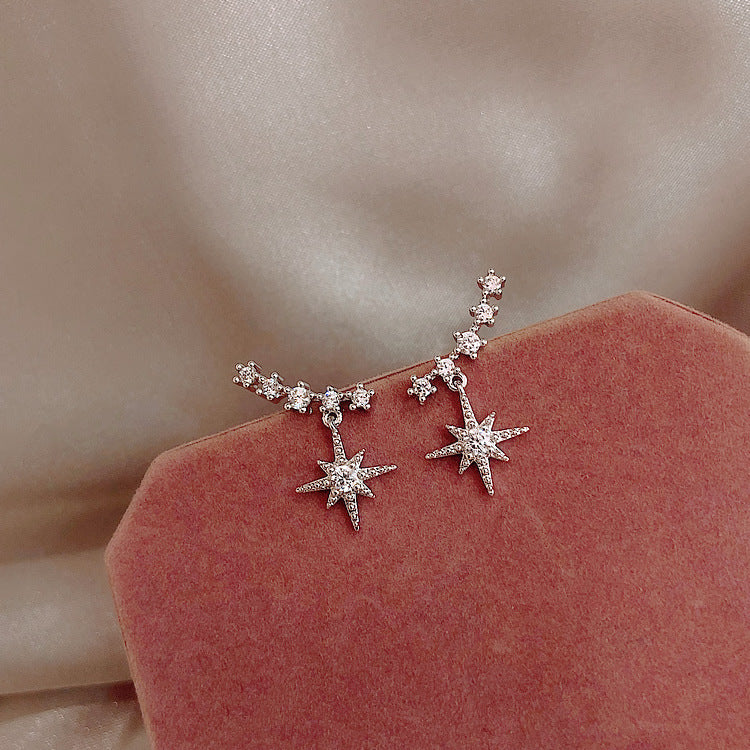 Presentski Small Star Earrings Versatile Casual Girl Earrings TE086