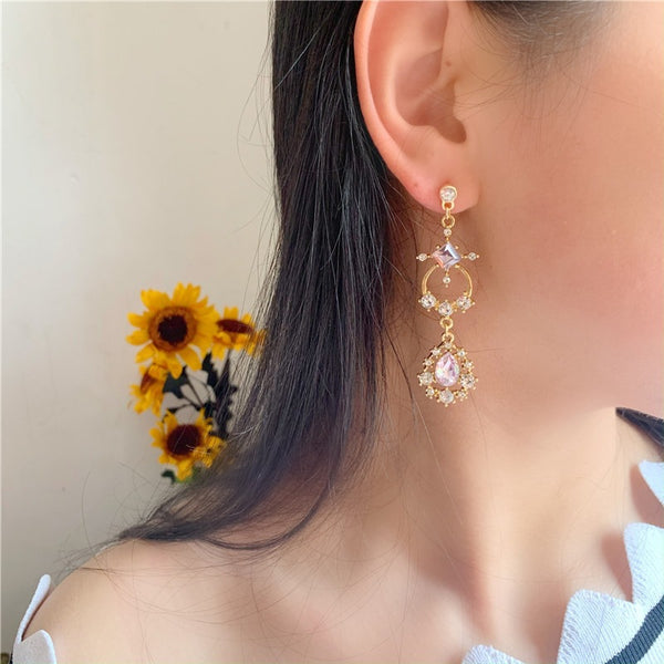 [Long Earrings Set TKHP-LE01] Presentski Fashion Dangle Long Earrings Choose Your Style