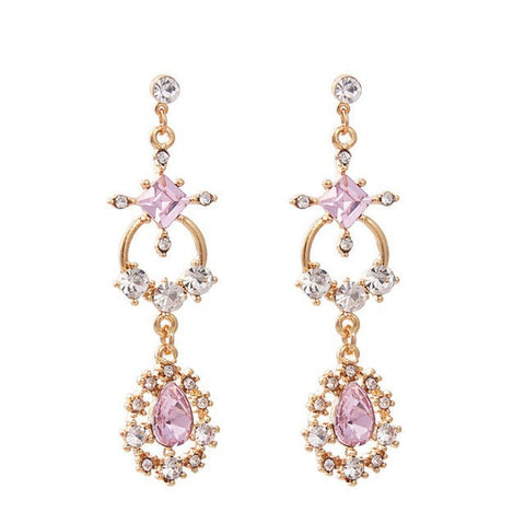 Presentski French Romantic Earrings Female Long Starlight Noble Earrings TE162