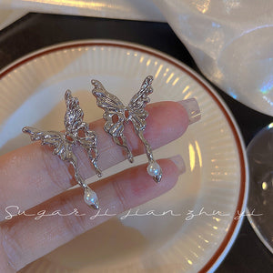 Presentski Liquid Butterfly Earrings Women's Personalized Fashion Earrings TE193