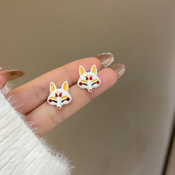 [TE200] Presentski Fox Earrings Fashion Creative Cartoon Animal Earrings