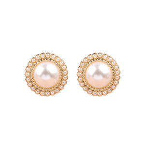 [TE216] Presentski Retro Size Round Ball Earrings Feminine Simple Versatile Earrings