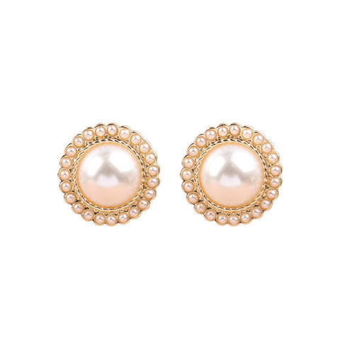 [TE216] Presentski Retro Size Round Ball Earrings Feminine Simple Versatile Earrings