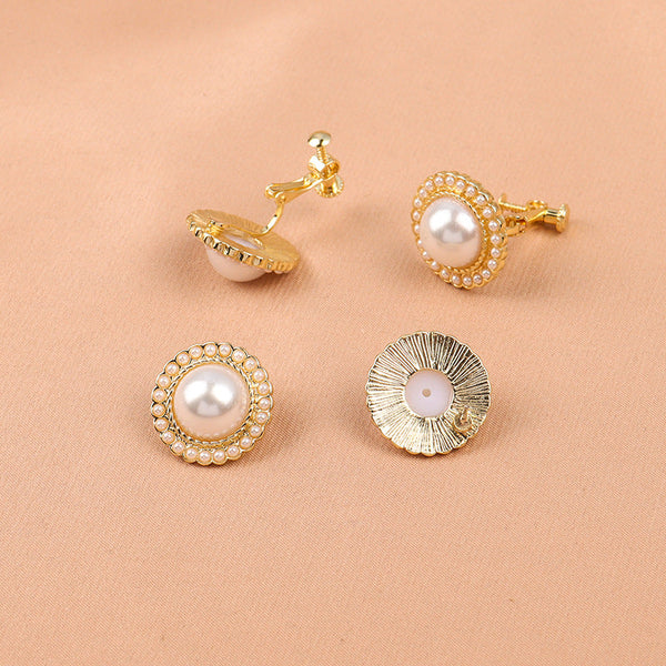 [TE216] Presentski Retro Size Round Ball Earrings Feminine Simple Versatile Earrings