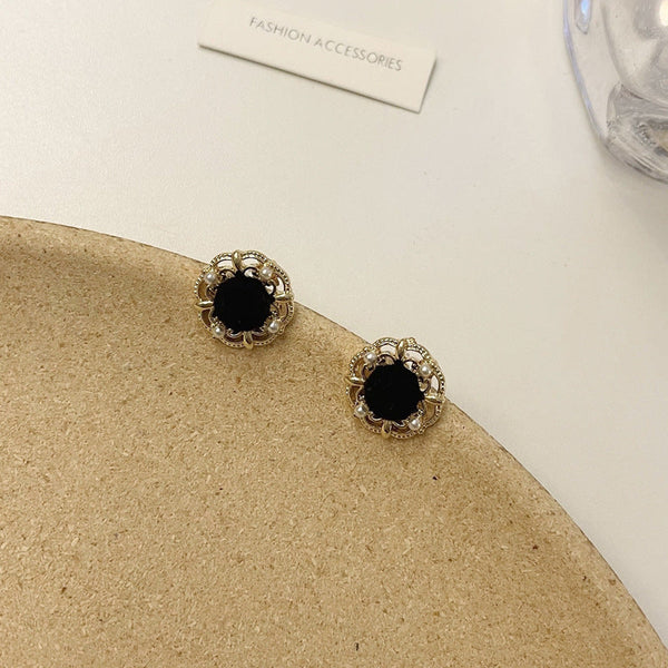 [TE237] Presentski Vintage Palace Style Earrings Simple Hollow Earrings