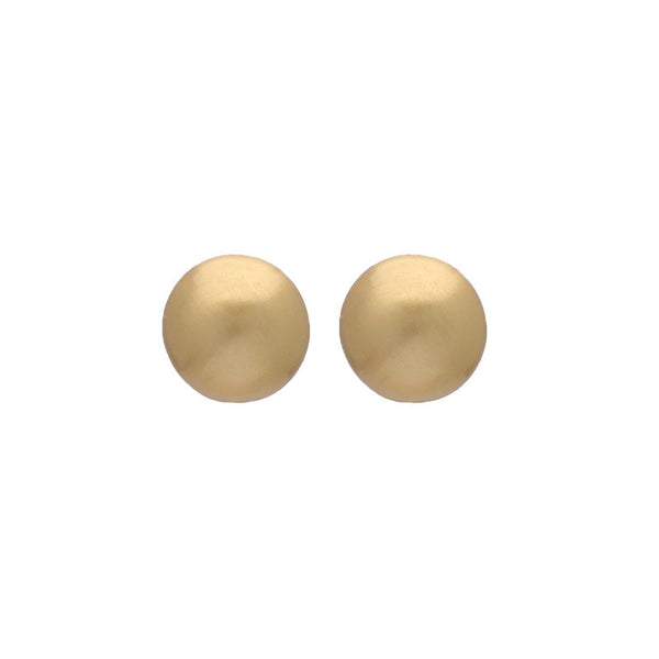 [TE256] Presentski Brushed Round Ball Earrings Women's Personalized Fashion Versatile Earrings