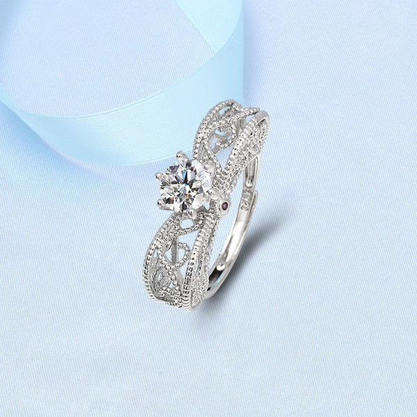 [TR066] Presentski Angel Wedding Ring Fashion Mosan Diamond Ring