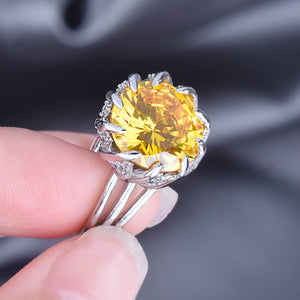 [TR068] Presentski Lotus Open Ring Fashion Personality Adjustable Ring