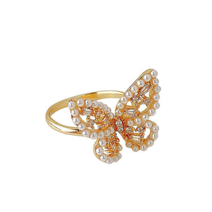 [TR069] Presentski Adjustable Butterfly Ring Women's Fashion Personality Open Tail Ring