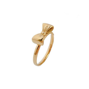 [TR071] Presentski Delicate Bow Ring Female Gold Fashion Ring