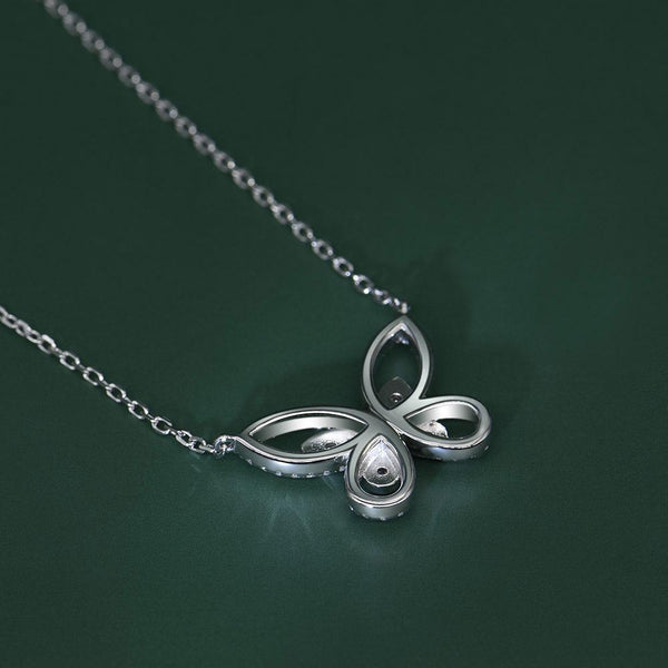 Butterfly Clavicle Chain Sterling Silver Necklace