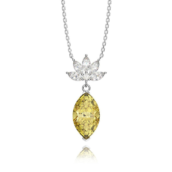 Pineapple 925 Sterling Silver Pendant Necklace