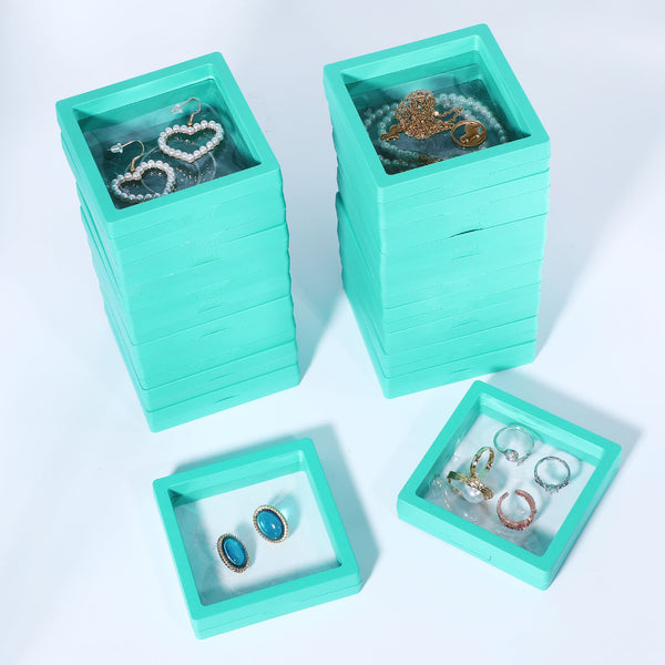 Random 10PCS Necklaces Earrings Rings Bracelet with Blue Anti Oxidation Jewelry Box