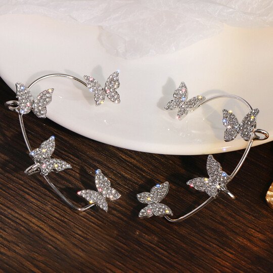 (🌹Valentine's Day) Zircon Butterfly Earrings