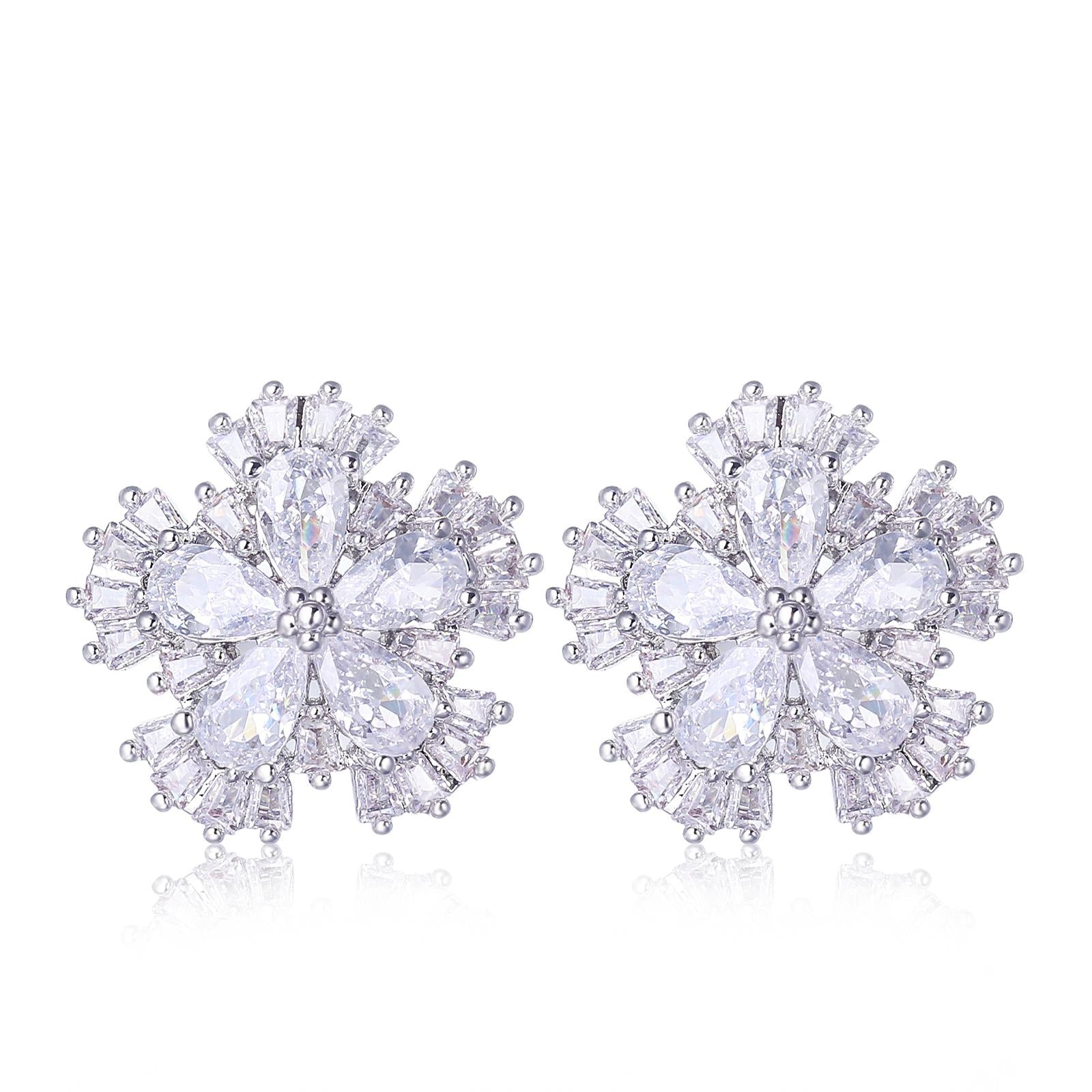 Presentski Simple Flower Stud Earrings Daily Accessories