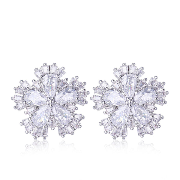 Presentski Simple Flower Stud Earrings Daily Accessories