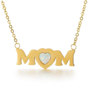 Presentski MOM Necklace Love Heart Mom Pendant Necklace Birthday Gifts