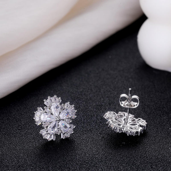 Presentski Simple Flower Stud Earrings Daily Accessories