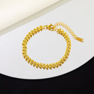 [TB054] Presentski Ear of Wheat Bracelet for Women