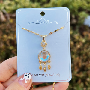 [TN102] Presentski Shiny Dream Catcher Pendant Necklace