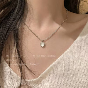 Presentski Shining Heart Pendant Necklace TN001