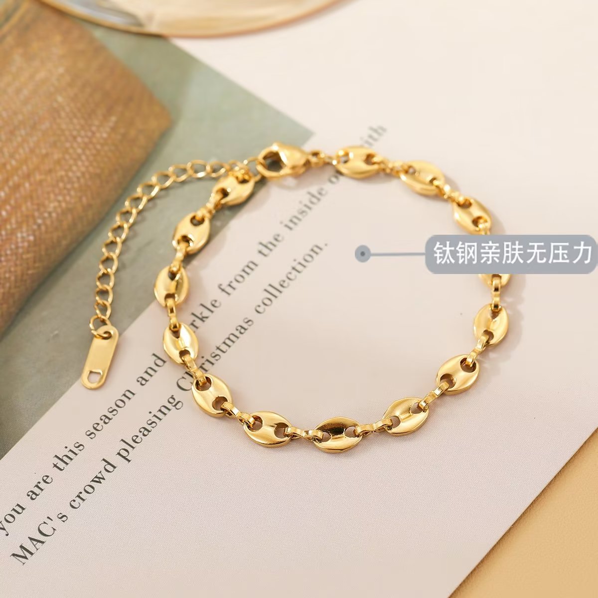 [TB050] Presentski Sparkling Creative Coffee Beans Women's Bracelet