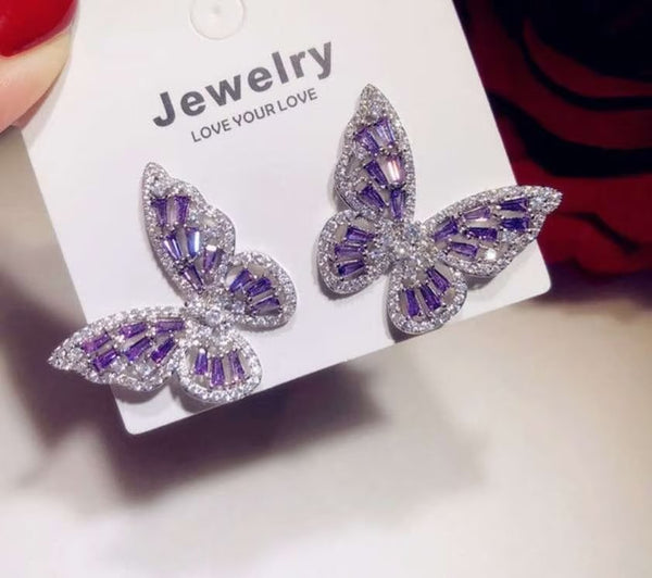 [Butterfly Earrings Set TKHP-TE287] Presentski Colorful Butterfly Earrings