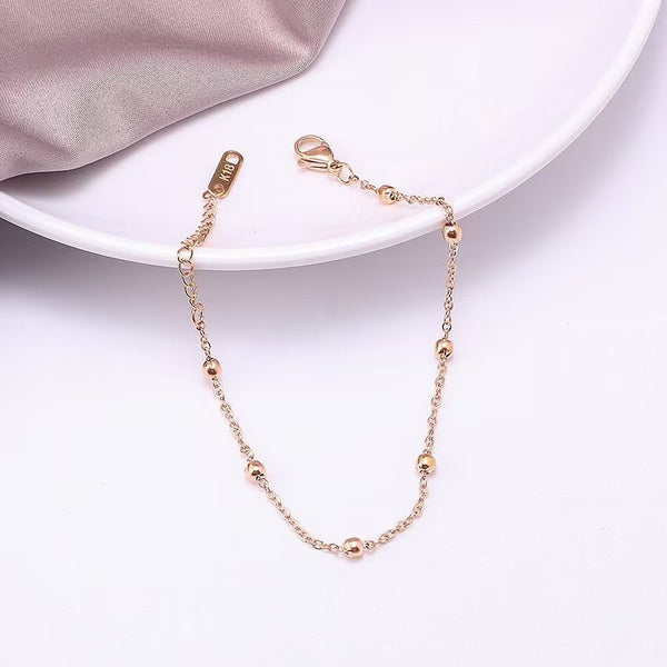 [TB042] Presentski Shiny Sparkling Tiny Bead Ball Bracelet For Women