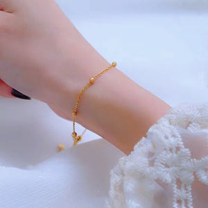 [TB042] Presentski Shiny Sparkling Tiny Bead Ball Bracelet For Women