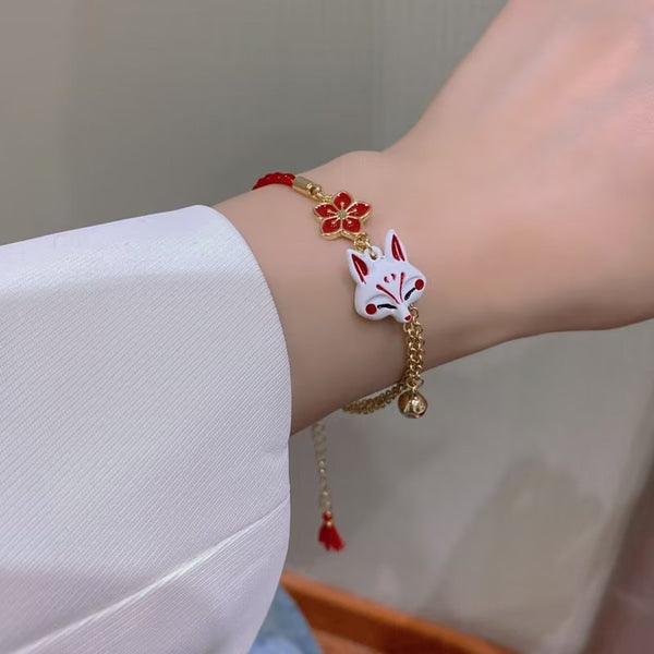 [TB039] Presentski Fox Flower Tassel Bracelet