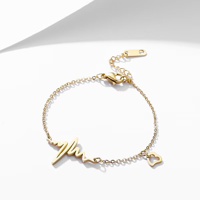 [TB062] Presentski Creative ECG Heartbeat Bracelet For Women