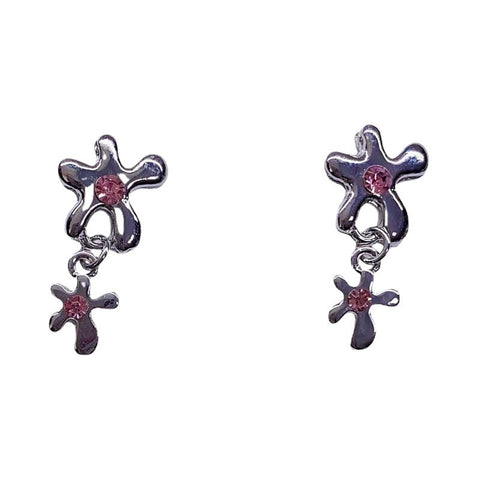 [TE265] Presentski Shiny Flower Earrings Women's Temperament Versatile Fashion Earrings