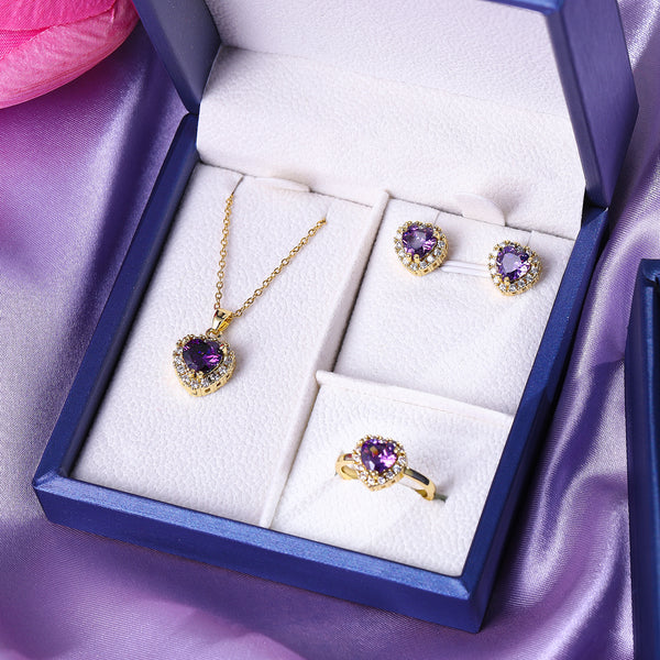 Presentski Heart Jewelry Set with Gift Box T3S017