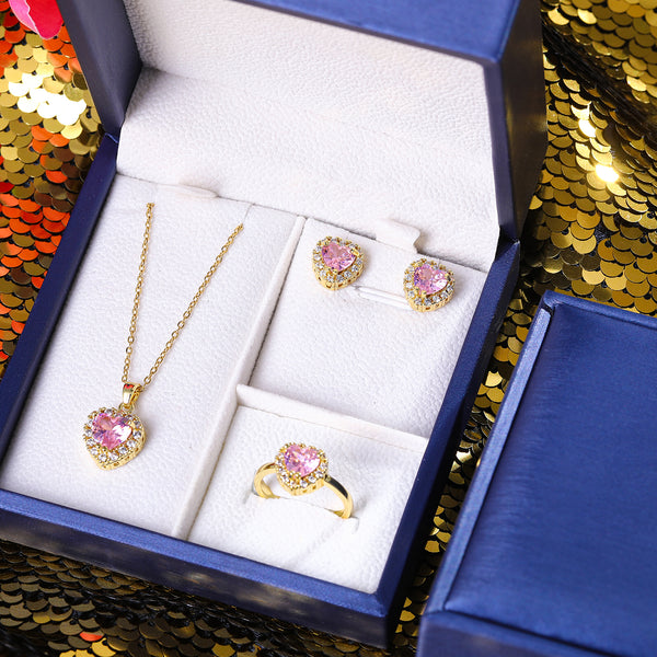 Presentski Heart Jewelry Set with Gift Box T3S017