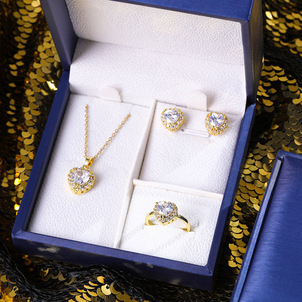 Presentski Heart Jewelry Set with Gift Box T3S017